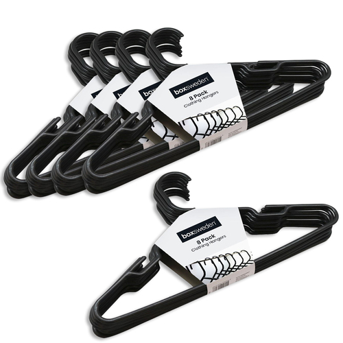 40pc Boxsweden Clothing Hangers - Black