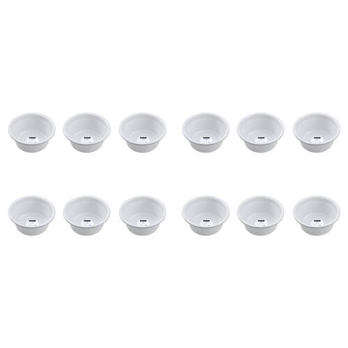 12PK Boxsweden Laundry Multipurpose Basin Versatile Round 9.5L 34.5cm Assorted