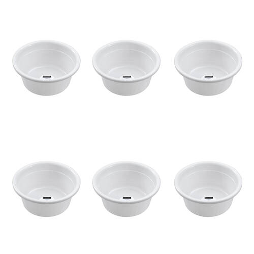 6PK Boxsweden Laundry Multipurpose Basin Versatile Round 14L 39.5cm 2 Assorted