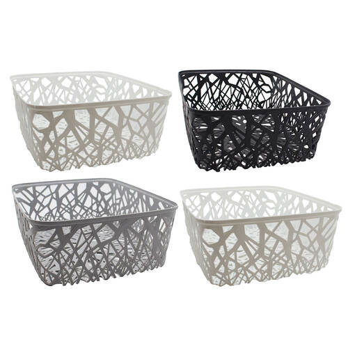 4PK Boxsweden 36.5x28cm Vin Storage Basket - Assorted
