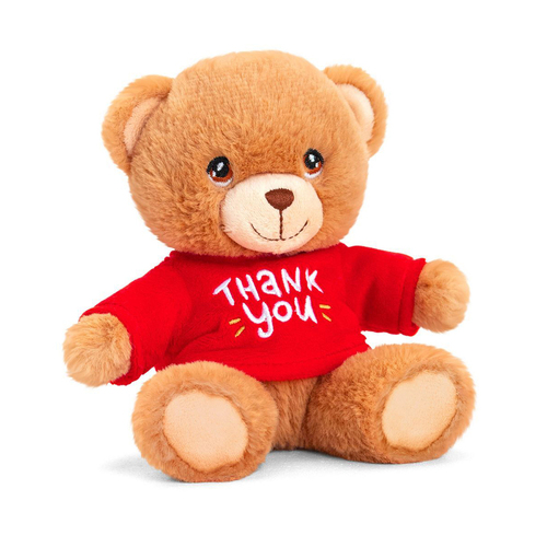 Keeleco 15cm Thank You Bear Soft Animal Plush Kids Toy - Brown