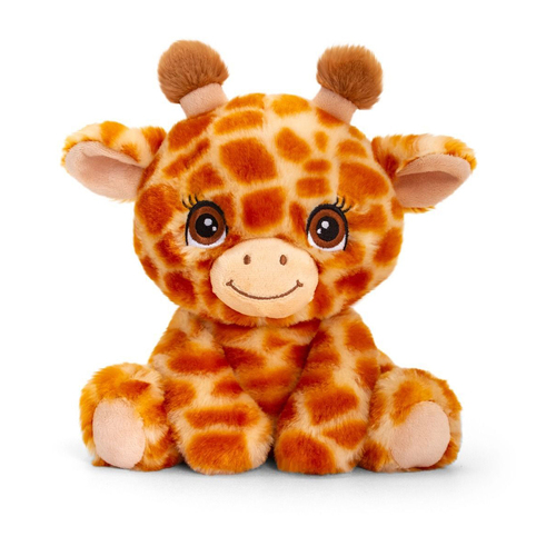 Adoptable World 16cm Giraffe Plush Animal Toy - Brown