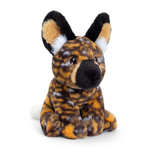 Keeleco 18cm African Wild Dog Soft Stuffed Animal Plush Kids Toy