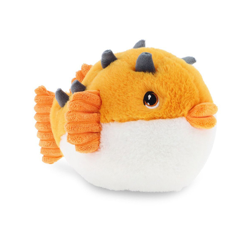 Keeleco 25cm Puffer Fish Soft Animal Plush Kids Toy - Yellow