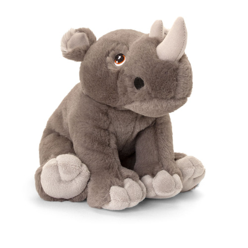 Keeleco 25cm Wild Rhino Kids/Children Soft Plush Toy 3y+