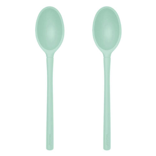 2PK Tovolo Flex-Core All Silicone Deep Spoon Cooking Utensil - Light Aqua