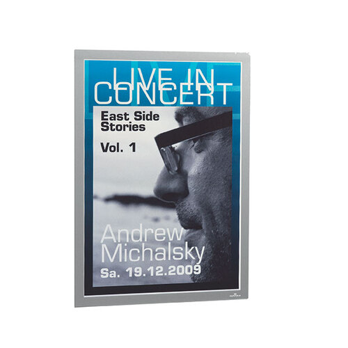 Durable Duraframe Self-Adhesive A3 Frame Display - Silver