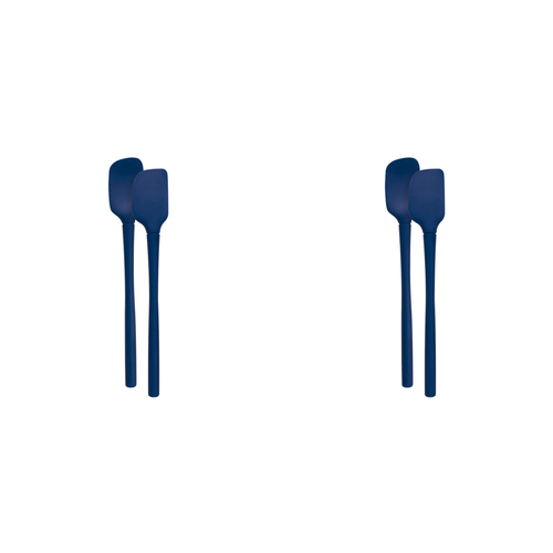 4pc Tovolo Flex-Core All Silicone Nylon Mini Spatula/Spoonula - Deep Indigo