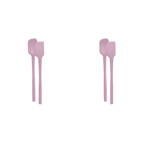 4pc Tovolo Flex-Core All Silicone Nylon Mini Spatula/Spoonula - Pink Sorbet