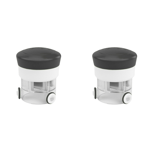 2PK Tovolo Chop N' Spin Mini Chopper/Slicer Mincer - Charcoal