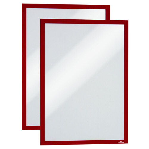 2pc Durable Duraframe A3 44.6cm Sign Holder - Red