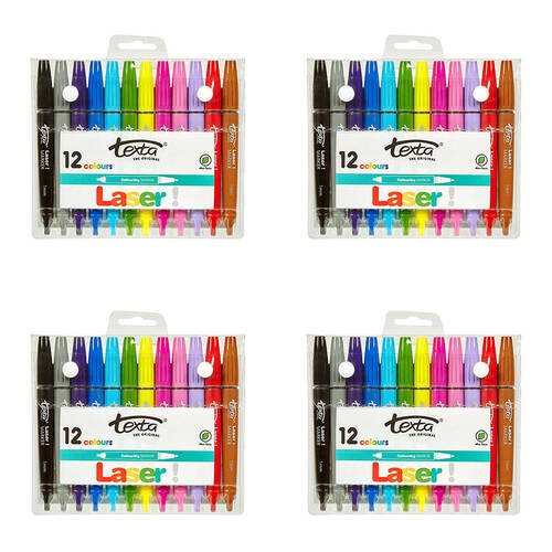 48pc Texta Laser Colouring Markers