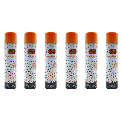 6PK Jelly Belly Air Freshner Room Fragrance 250ml - Peach Bellini
