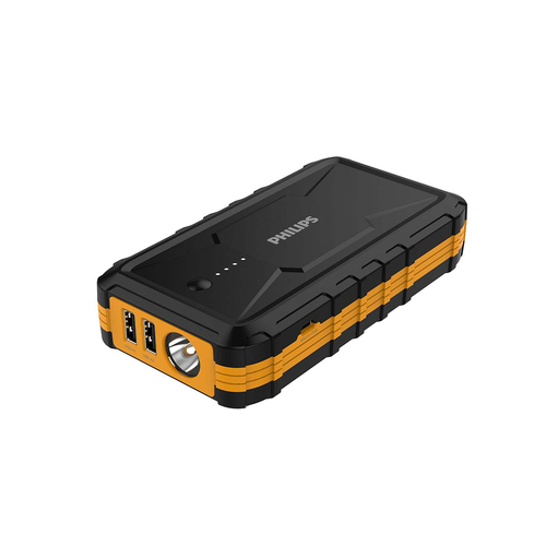 Philips 10,000mAh Portable Car Battery Jump Starter For 12V Vehicle - Black
