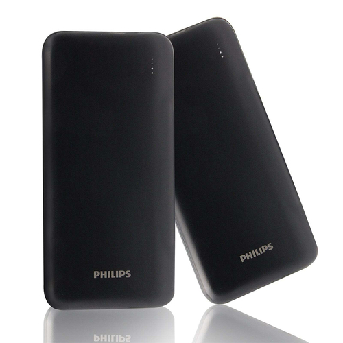 Philips 10000mAh PD Mobile Battery Fast-Charge Power Bank w/2-USB Port - BK