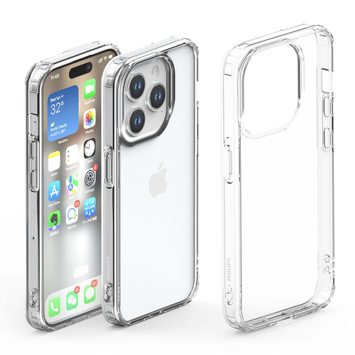 Philips Bumper Case Protection For iPhone 15 Pro - Clear