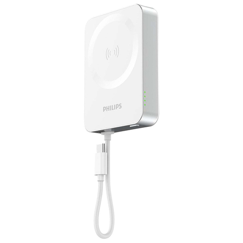 Philips DLP2717QA 10000mAh MagSafe Wireless Charging Power Bank - White