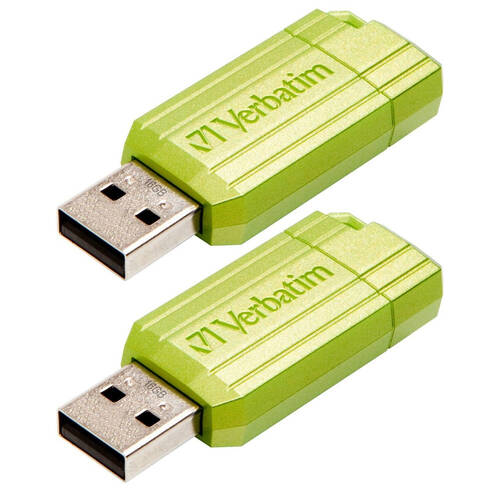 2PK Verbatim PinStripe 16 GB USB 2.0 Drive