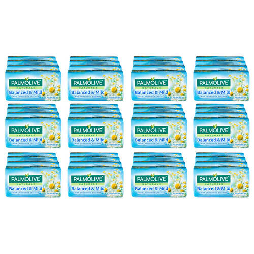 12PK 4PK Palmolive 90g Naturals Balanced & Mild Soap Bar
