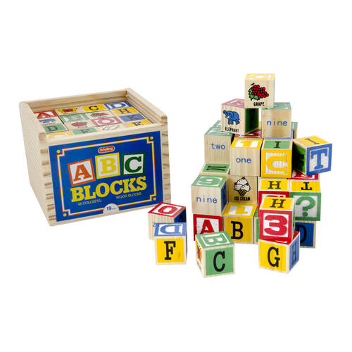 Schylling Alphabet Blocks Educational Kids Toy