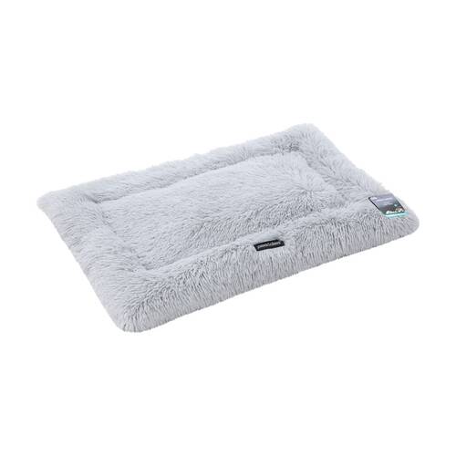 Paws and Claws Pet Mat Large 90x60x4cm Light Grey Super Plush Washable