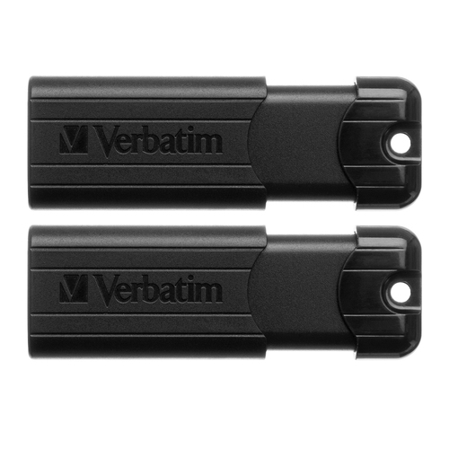 2x Verbatim Store'n'Go Pinstripe USB 3.0 Drive 32GB Black