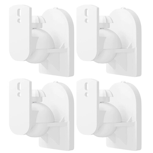 4pc Goobay Satellite Speaker wall Mount White
