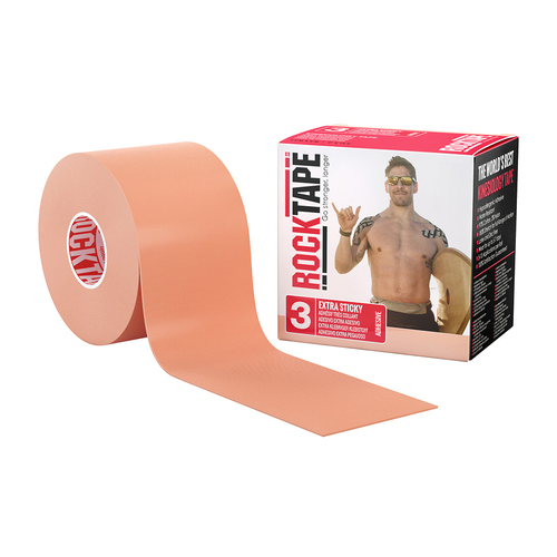RockTape 5cmx5M H20 Hypoallergenic Sports Kinesiology Tape Roll - Beige