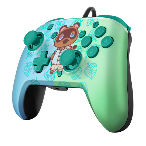 PDP Gaming Faceoff Deluxe+ Nintendo Switch Controller Colorblock Tom Nook