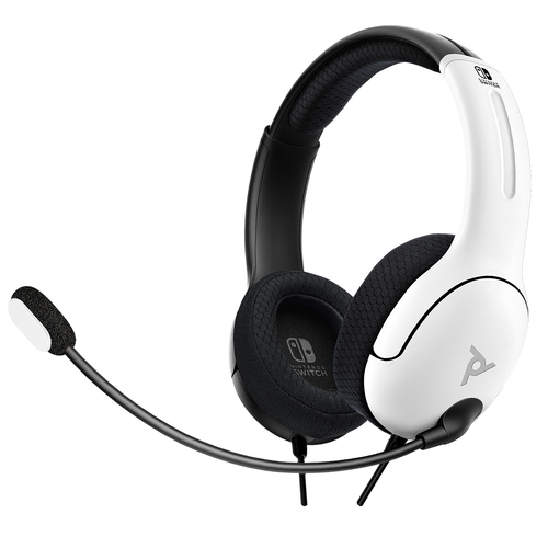 PDP Gaming LVL40 Wired Stereo Gaming Headset Black & White For Nintendo Switch