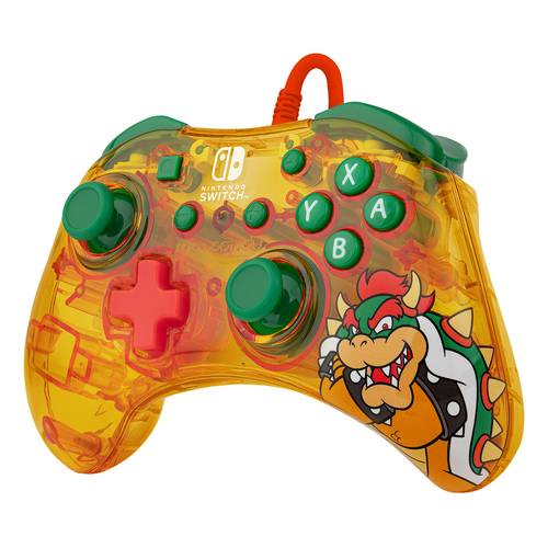 PDP Gaming Rock Candy Wired Nintendo Switch Controller Lemon Bomb Bowser
