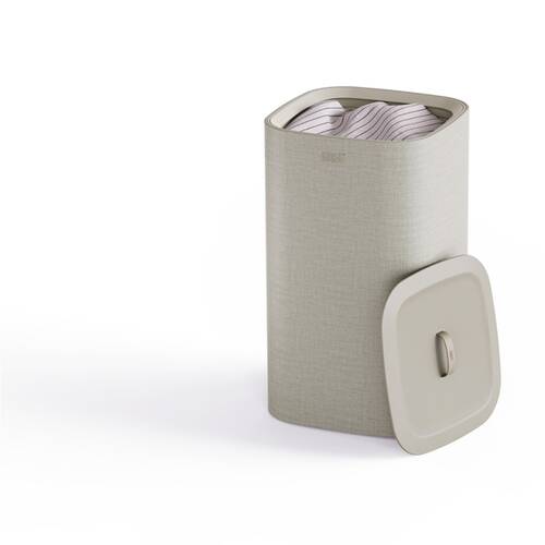 Joseph Joseph Tota Single 60L Laundry Basket W/ Drop-In Handles Cream