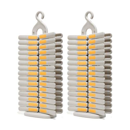 2x 30pc Joseph Joseph PegStore Clothing/Laundry Peg Set W/ 30 UV Resistant Ecru