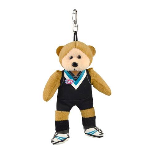 AFL Keyclip Pt Adelaide (D) Kids 14cm Soft Collectible Toy 3y+