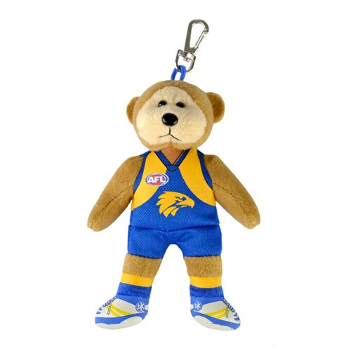 Korimco 14cm AFL Keyclip West Coast Soft Toy Kids 3y+