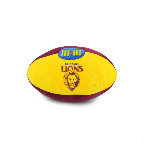 Korimco 18cm AFL Footy Brisbane Soft Stuffed Toy 3y+
