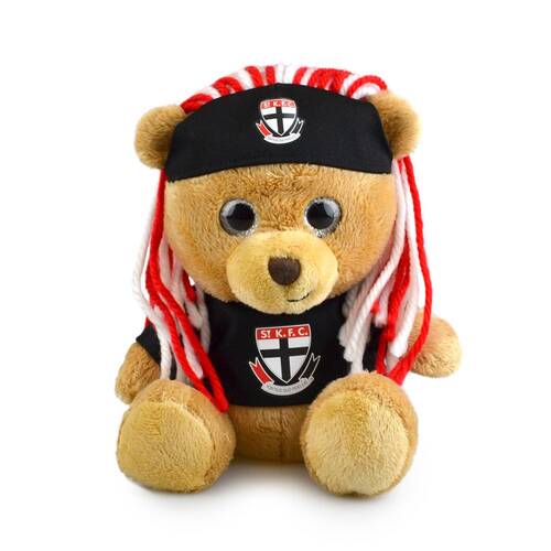 AFL Sparkle Fanatic St Kilda Kids 20cm Soft Bear Toy 3y+