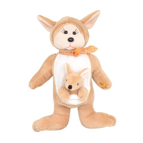 Bk Kangaroo Mum/Baby (M)(D) Kids 30cm Soft Toy 3y+