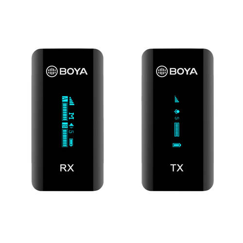 2pc Boya By-XM6-S1 Ultra Compact 2.4GHz Dual-Channel Wireless Micr RX/TX