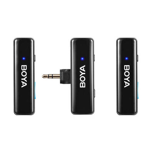 3pc Boya Boyalink All-In One Dual Channel Wireless Microphone - Black