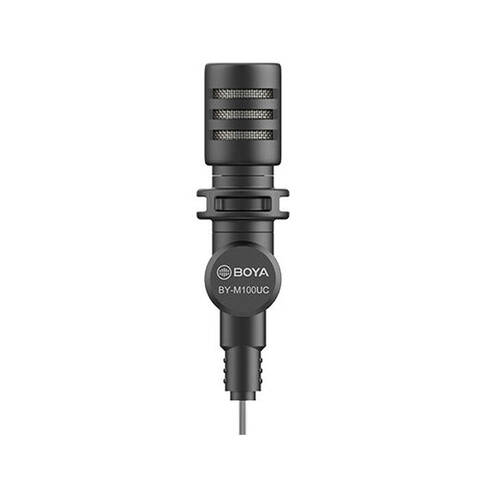 Boya By-M100UC Plug & Play Microphone For Type-C Devices - Black