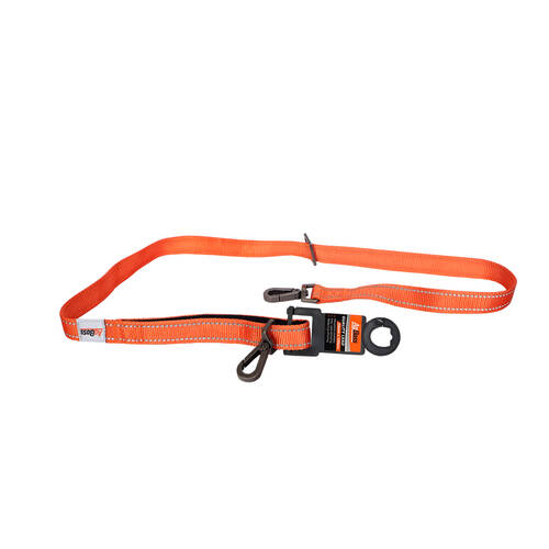 AgBoss Working Farm Dog Lead Reflective Orange 0.025x120cm 48 inch