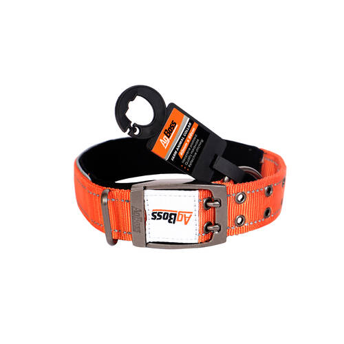AgBoss Working Farm Pet Dog Collar Reflective Black 0.04x60cm 24 inch