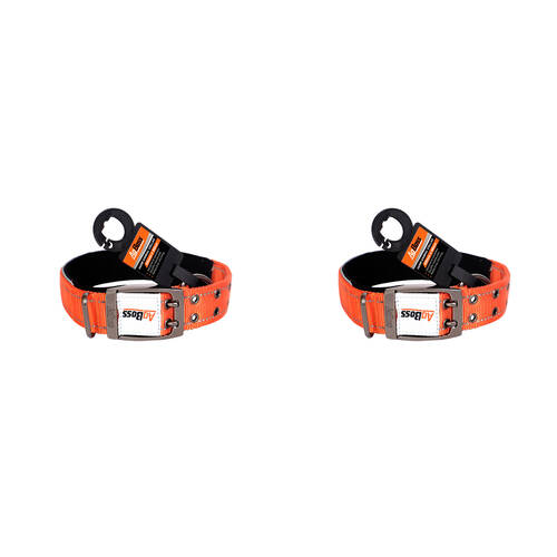 2PK AgBoss Working Farm Pet Dog Collar Reflective Black 0.04x60cm 24 inch