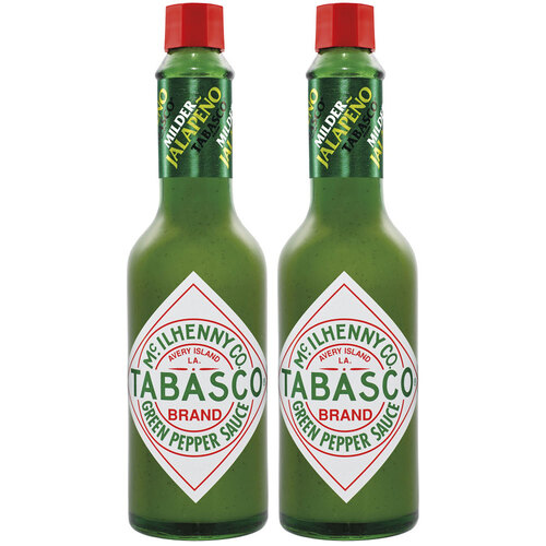 2x Tabasco Zesty Green Pepper Sauce 60ml
