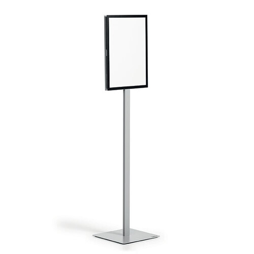 Durable Info Stand Floor Basic A3 Document Holder - Silver