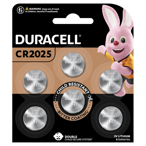 6pc Duracell Specialty 2025 Coin Button Batteries Set