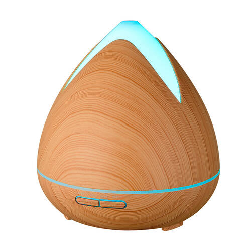 Purespa Ultrasonic 400ml Oil Diffuser 16.5x14cm - Light Wood