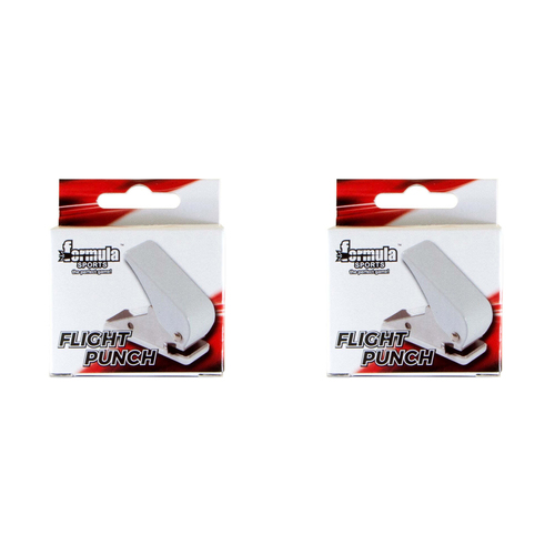2PK Formula Sports Flight Hole Punch/Dart Wing Puncher - White