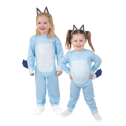 Bluey Classic Jumpsuit Costume w/ Headpiece Toddler - Blue